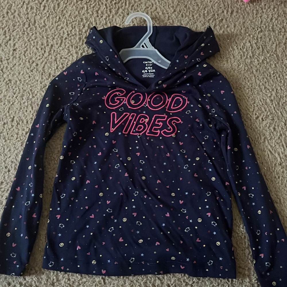 Carter’s girls long sleeve with hood
